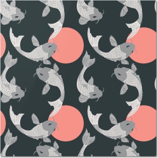 Japanese Koi Fish Posters and Art